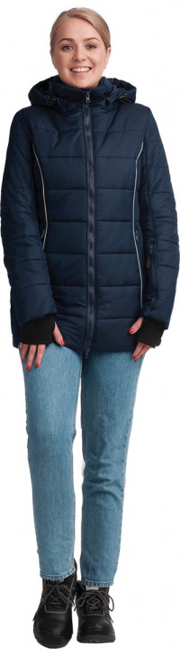 Куртка ФЬЮЖЕН утеплённая, т/синий, женская (Кур 668)