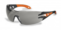 Очки UVEX™ ФЕОС (9192245) (РС 5-2.5), серые, Supravision Excellence, оправа: черная/оранжевая (ОЧК 067.245)