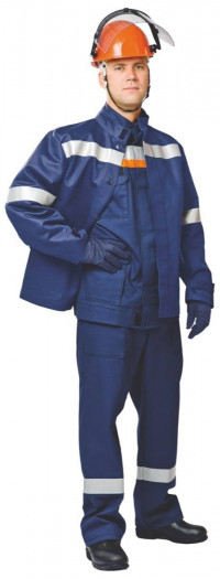 Костюм 51 кал/см2 из огнезащитной ткани WORKER с термобельём и курткой - накидкой (куртка/брюки) (СП04-Л VII)