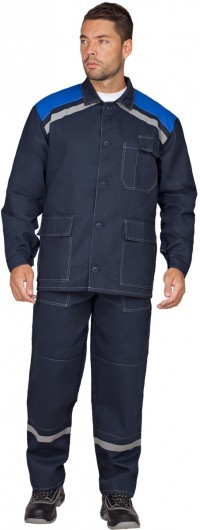 КОСТЮМ МОНТАЖ т.синий-василек, 100% ХБ (Кос 449)