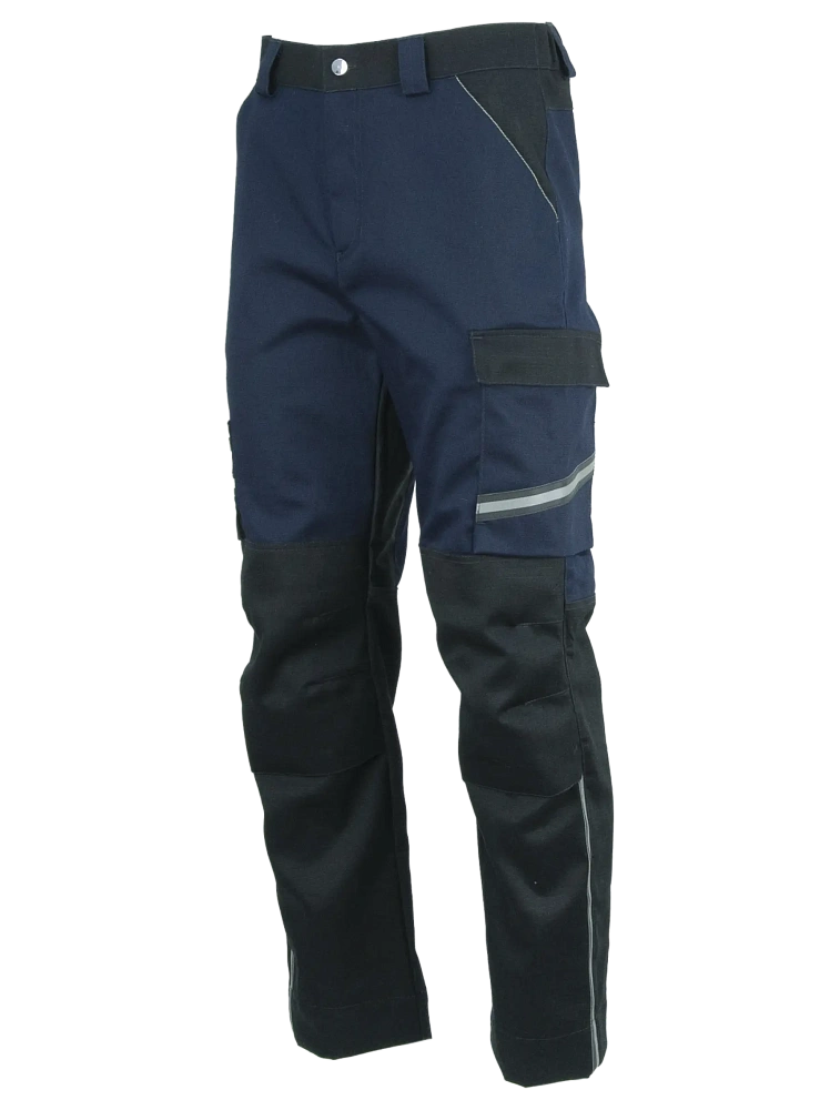 Брюки сварщика 1 класса Brodeks FS 38-01, т.синий/черный