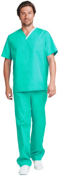 Костюм ХИРУРГ МЕДИКАЛ, зелёный, мужской (КОС 848)