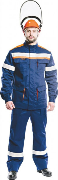 Костюм 14 кал/см2 из огнезащитной ткани WORKER (куртка/брюки) (СП011-Л II)